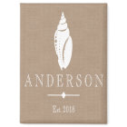 Rustic Coastal Seashell Silhouette | Custom