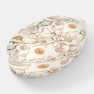 Rustic Coastal - Seashells, Starfish, Reef (14) Paperweight