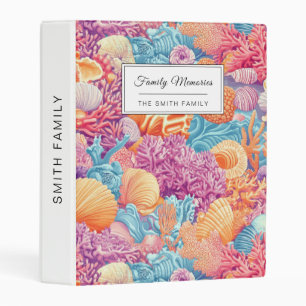 Rustic Coastal - Seashells, Starfish, Reef (20) Mini Binder