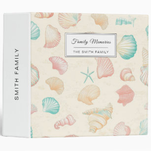 Rustic Coastal - Seashells, Starfish, Reef (22) 3 Ring Binder