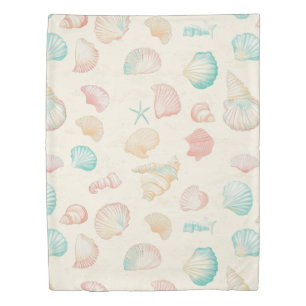 Rustic Coastal - Seashells, Starfish, Reef (22) Duvet Cover