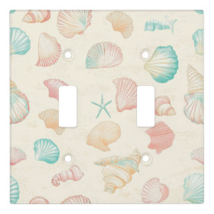Rustic Coastal - Seashells, Starfish, Reef (22) Light Switch Cover