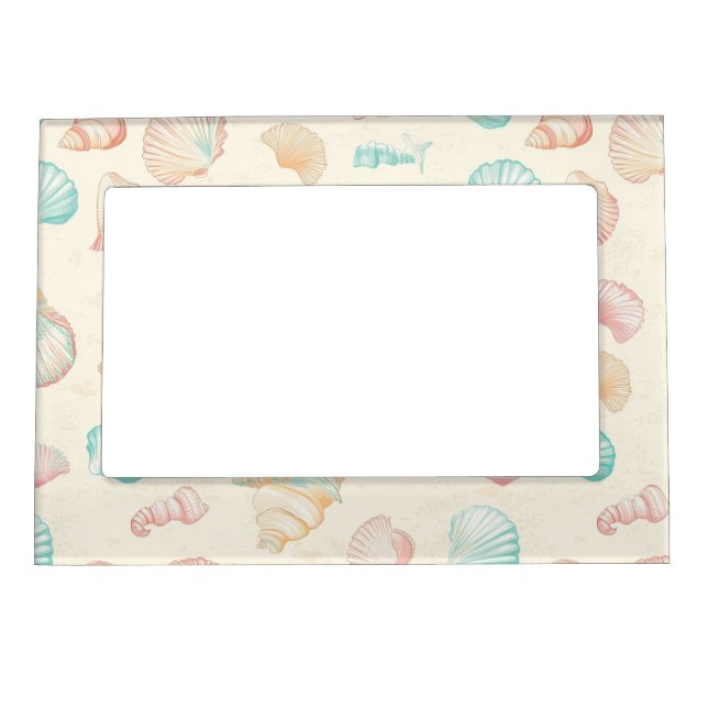 Rustic Coastal - Seashells, Starfish, Reef (22) Magnetic Frame (Front)
