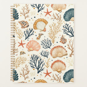 Rustic Coastal - Seashells, Starfish, Reef (24) Planner