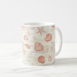 Rustic Coastal - Seashells, Starfish, Reef (29) Coffee Mug