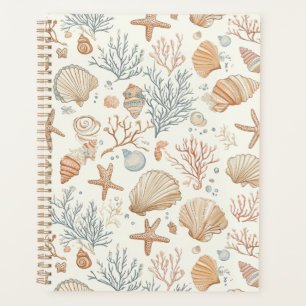 Rustic Coastal - Seashells, Starfish, Reef (32) Planner