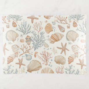 Rustic Coastal - Seashells, Starfish, Reef (32) Trinket Tray