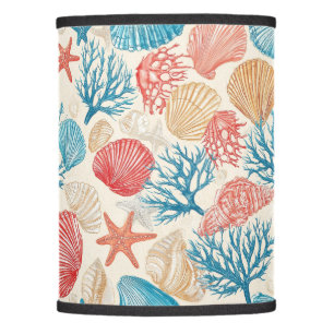 Rustic Coastal - Seashells, Starfish, Reef (9) Lamp Shade