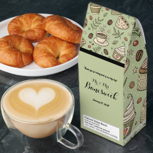 Rustic Coffee Beans Brown Wedding Favor Gift