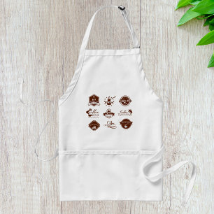 Rustic Coffee Shop Retro Cafe Branding Adult Apron