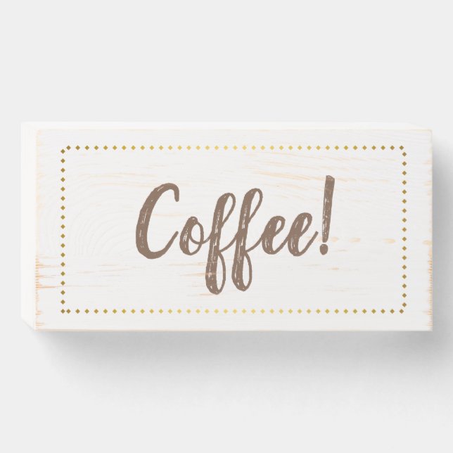 Rustic Coffee Sign (Front Horizontal)