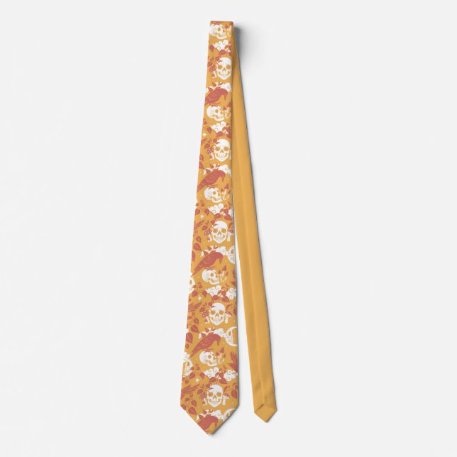 Rustic Color Halloween Pattern - Neck Tie (Front)