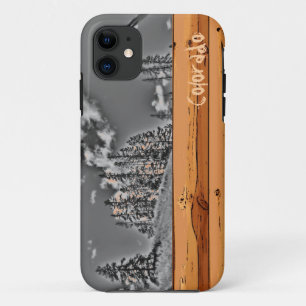 Rustic Colorado tree black white iphone 5 case