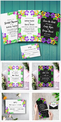 Rustic Colorful Roses Summer Floral Collection