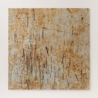 Rustic colors intertwine in corroded metal texture jigsaw puzzle
