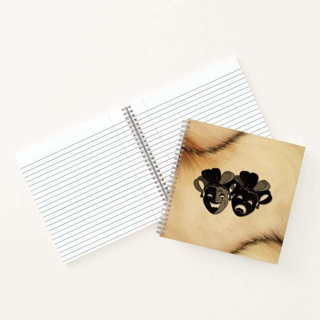 Rustic Comedy and Tragedy Theater Design Notebook (Inside)