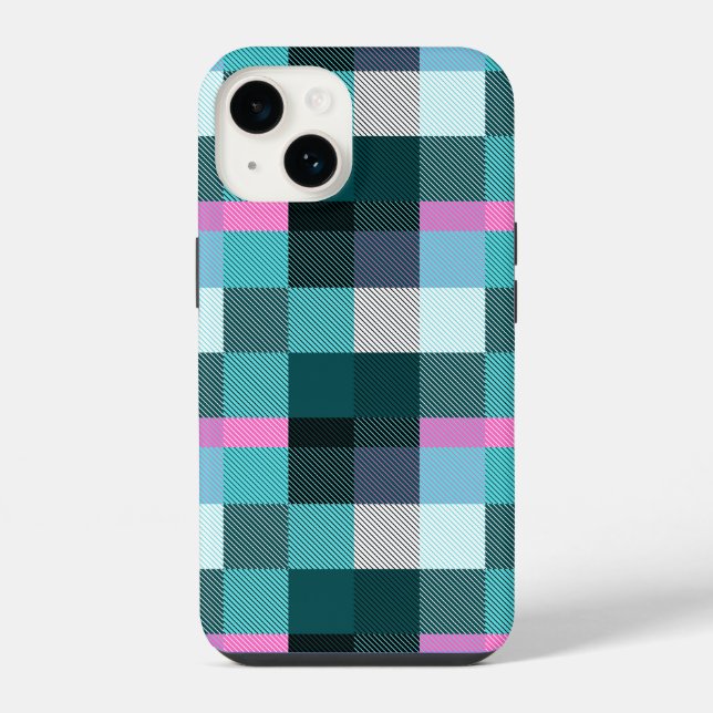 Rustic Contemporary Plaid  Iphone Case (Back)