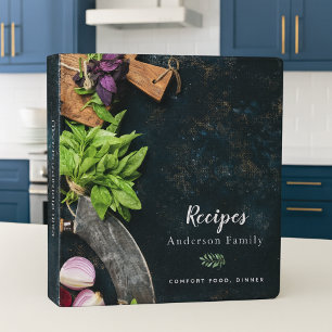 Rustic cookbook family dinner recipes 3 ring binder