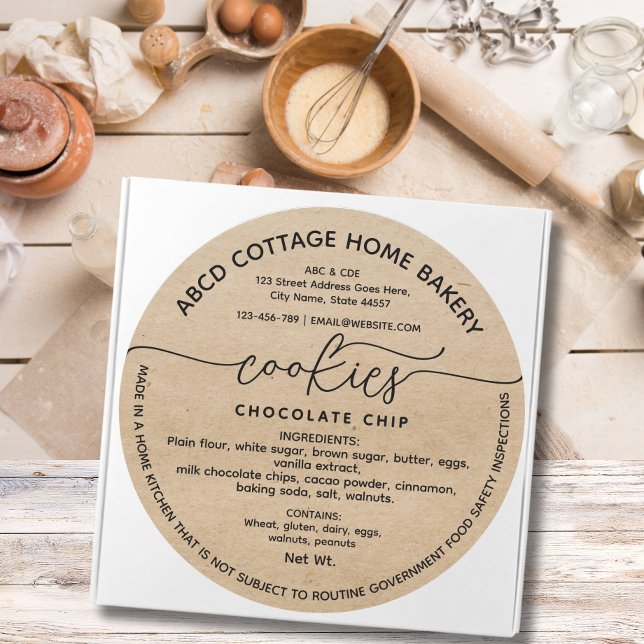 Rustic Cookies Label Cottage law Label (Creator Uploaded)