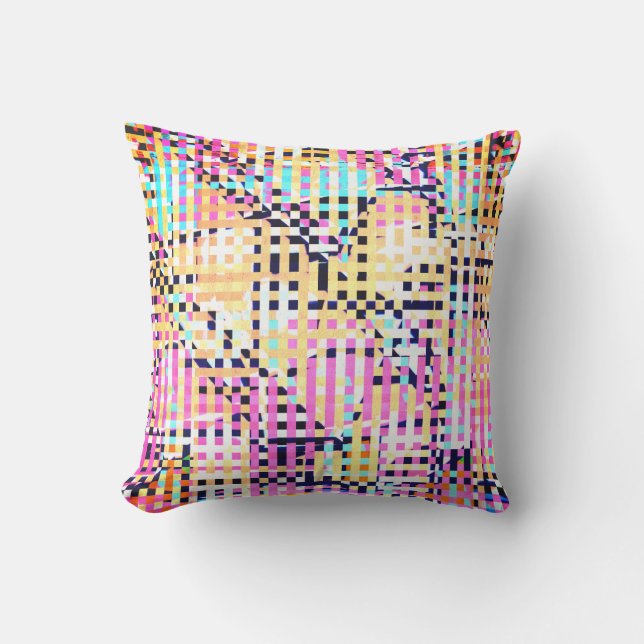 Rustic COOL Murray Abstract Pattern Outdoor Pillow (Front)