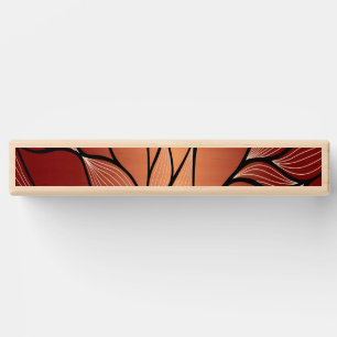 Rustic Coppery Bronze Leave Pattern Topple Tower