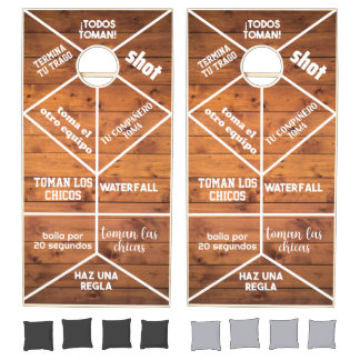 rustic cornhole set
