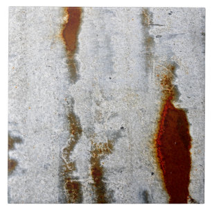Rustic Corrugated Metal Ceramic Tile