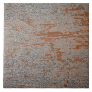 Rustic Corrugated Metal Ceramic Tile