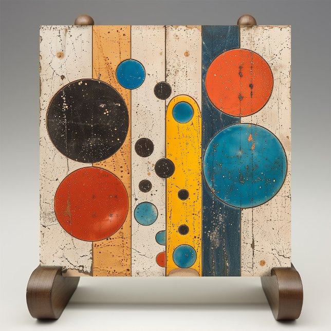 Rustic Cosmos - Abstract Celestial Ceramic Tile (Creator Uploaded)