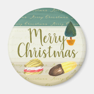 Rustic Cosy Biscuits Cookies Christmas Magnet