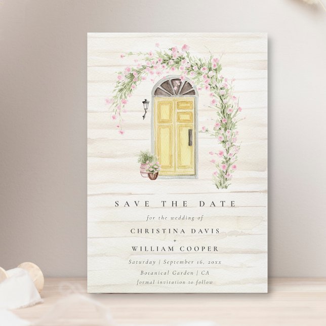 Rustic Cottage Garden Wedding Save the Date Invitation (Creator Uploaded)