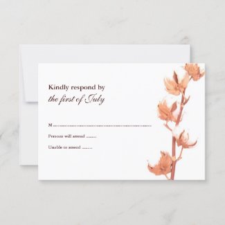 Rustic Cotton Response Card