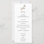 Rustic Cotton Wedding Dinner Menu
