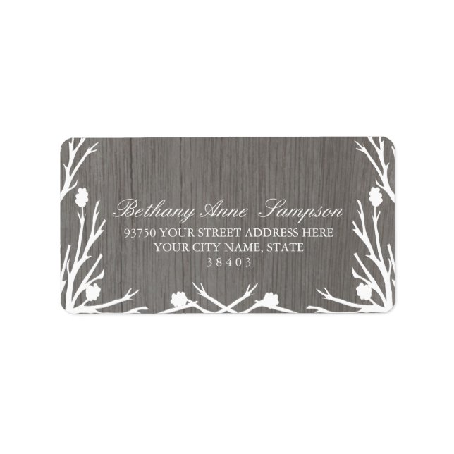 Rustic Country Address Labels (Front)