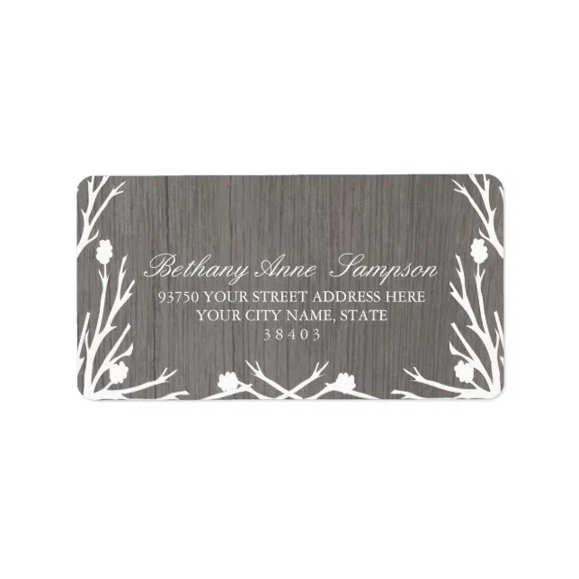Rustic Country Address Labels Zazzle