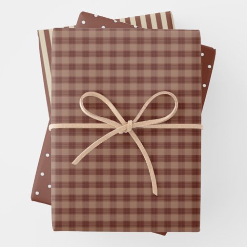 Rustic Country and Whimsical Homespun  Wrapping Paper Sheets