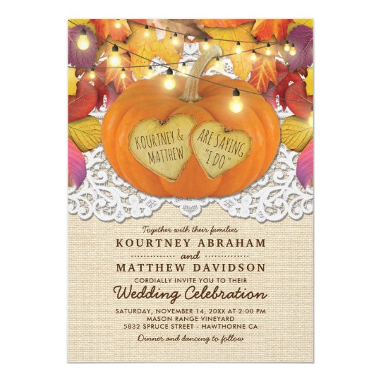 Pumpkin Wedding Invitations 10