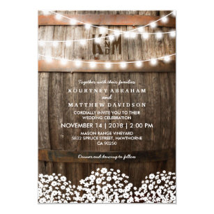 Country Wedding Invitations Zazzle