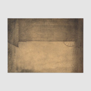 Rustic Country Barn Brown Sepia Vintage Texture Tissue Paper