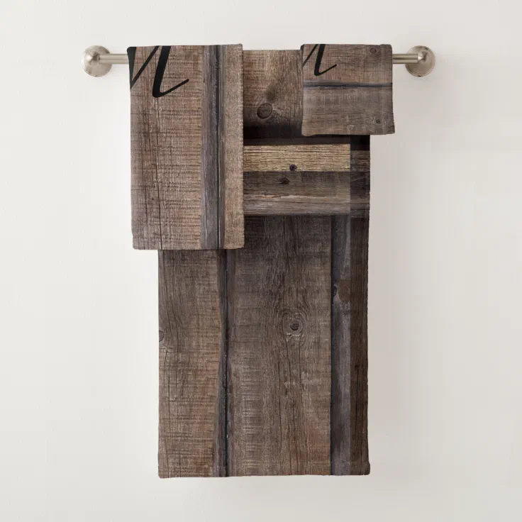 Rustic Country Barn Farmhouse Bath Towel Set | Zazzle