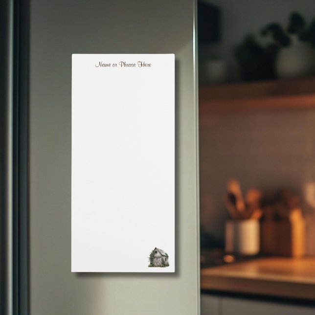 Rustic Country Barn Shopping List Magnetic Notepad (Creator Uploaded)