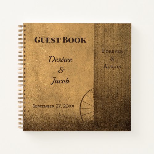 Rustic Country Barn Vintage Western Guest Book