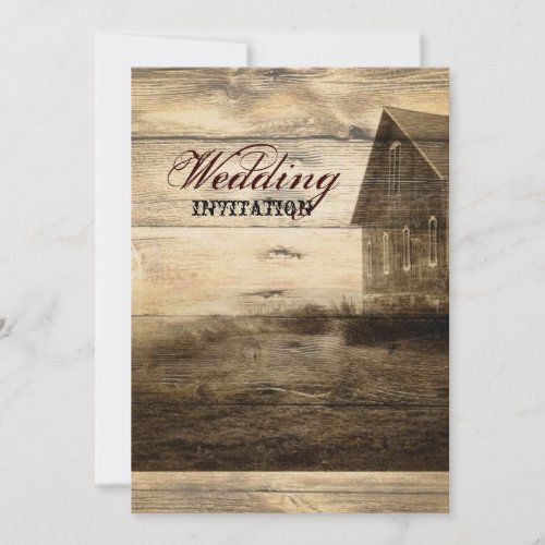 rustic woodgrain western farmhouse countrywedding announcements
