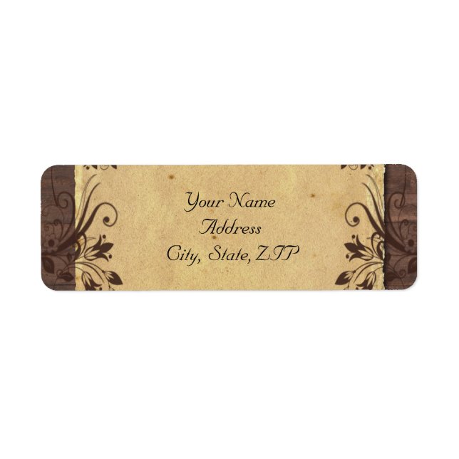 Rustic Country Barn Wood Beauty Label (Front)