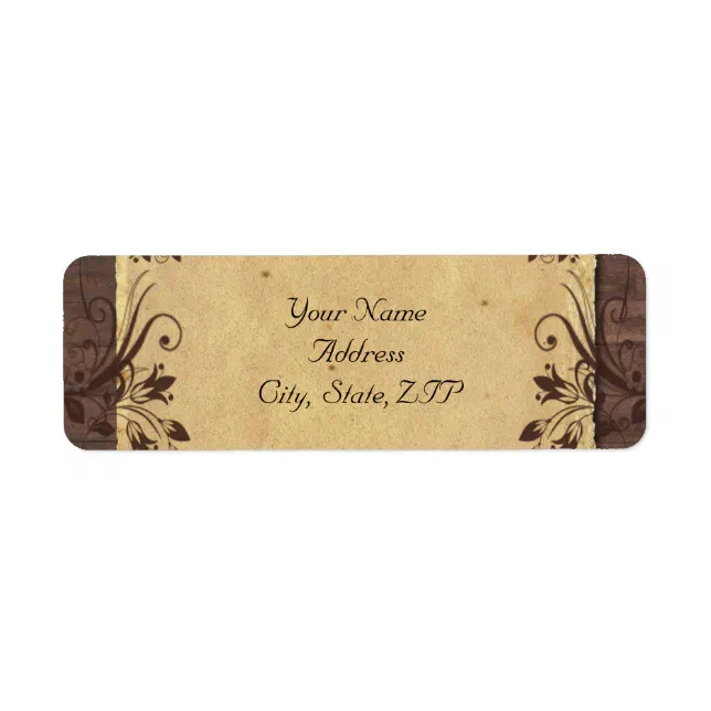 Rustic Country Barn Wood Beauty Label | Zazzle