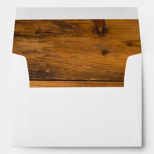 Rustic Country Barn Wood Envelope