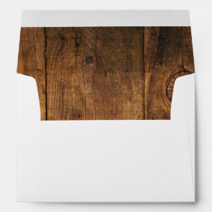 Rustic Country Barn Wood Envelope