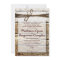 Rustic Country Barn Wood Lace Wedding Invitations