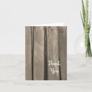 Rustic Country Barn Wood Thank You