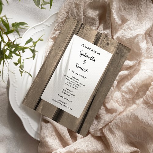 Country Wedding Invitation